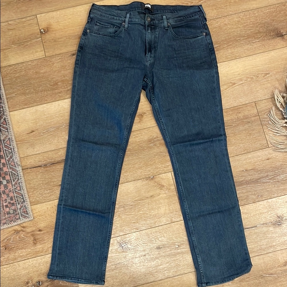 PAIGE Blue Straight Jeans Classic Style